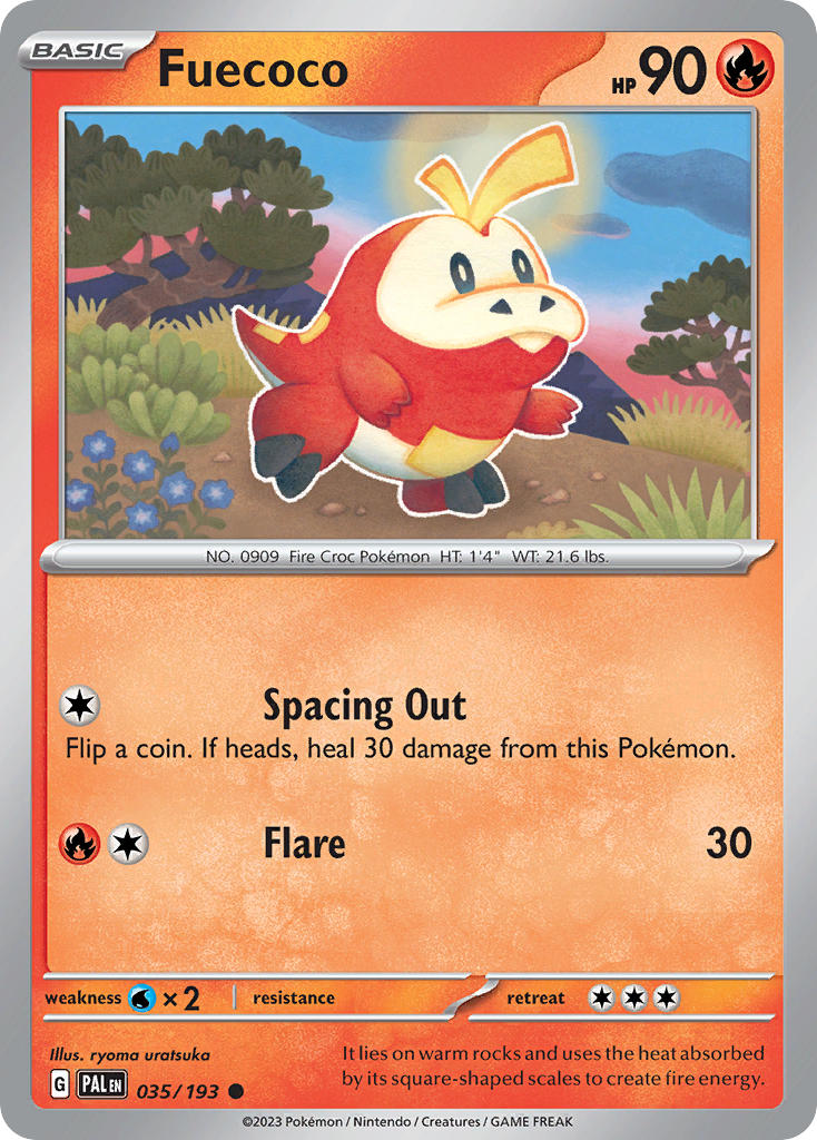 Fuecoco 035/193 - POKEMON SCARLET & VIOLET: PALDEA EVOLVED - Pokemon Single Card