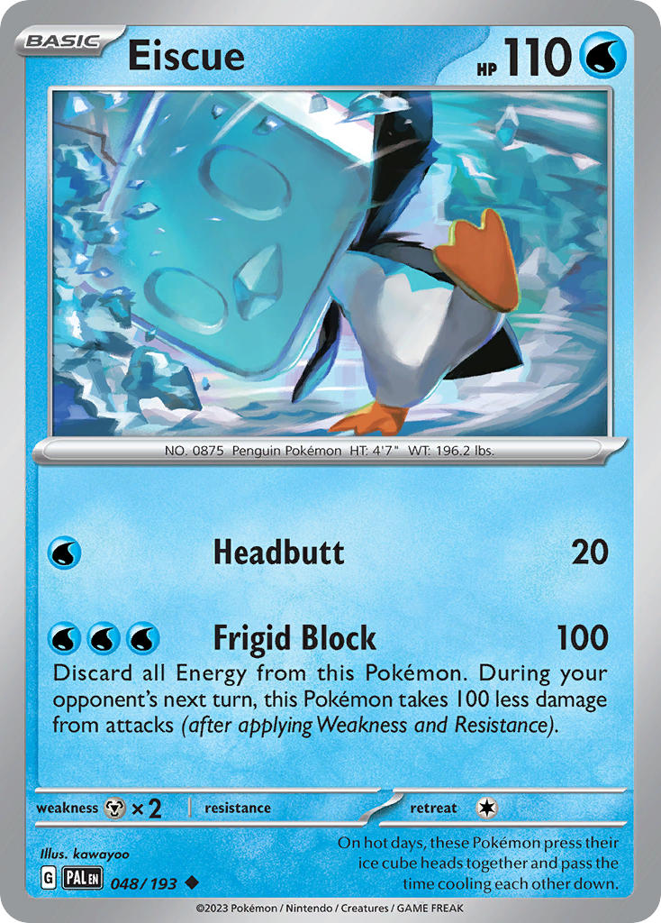 Eiscue 048/193 - POKEMON SCARLET & VIOLET: PALDEA EVOLVED - Pokemon Single Card