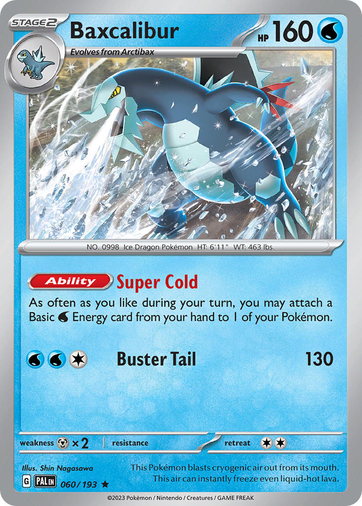 Baxcalibur 060/193 - POKEMON SCARLET & VIOLET: PALDEA EVOLVED - Pokemon Single Card