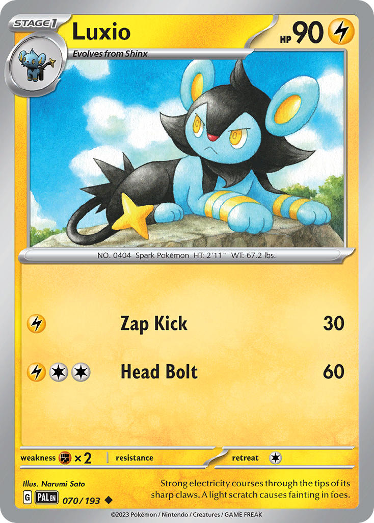 Luxio 070/193 - POKEMON SCARLET & VIOLET: PALDEA EVOLVED - Pokemon Single Card