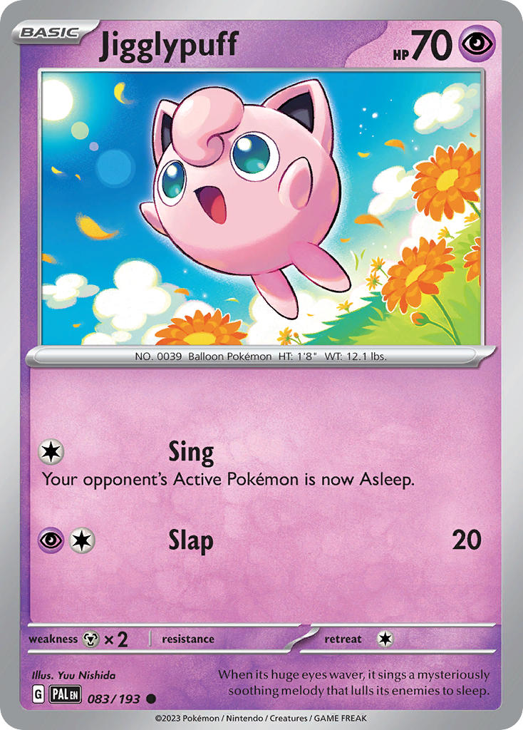 Jigglypuff 083/193 - POKEMON SCARLET & VIOLET: PALDEA EVOLVED - Pokemon Single Card