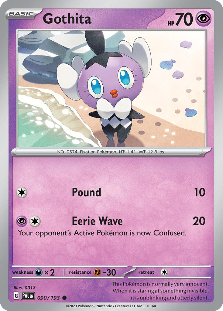 Gothita 090/193 - POKEMON SCARLET & VIOLET: PALDEA EVOLVED - Pokemon Single Card