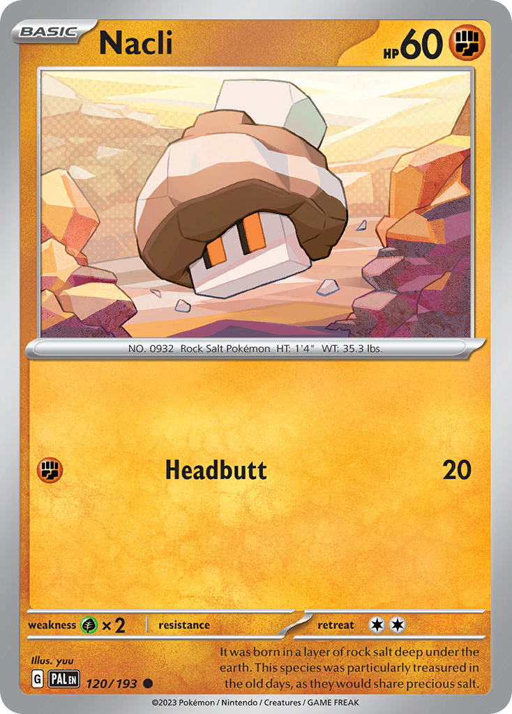 Nacli 120/193 - POKEMON SCARLET & VIOLET: PALDEA EVOLVED - Pokemon Single Card