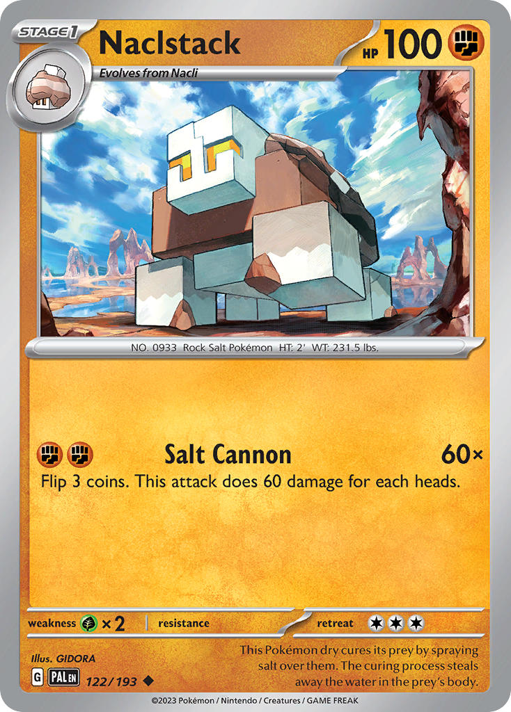 Naclstack 122/193 - POKEMON SCARLET & VIOLET: PALDEA EVOLVED - Pokemon Single Card