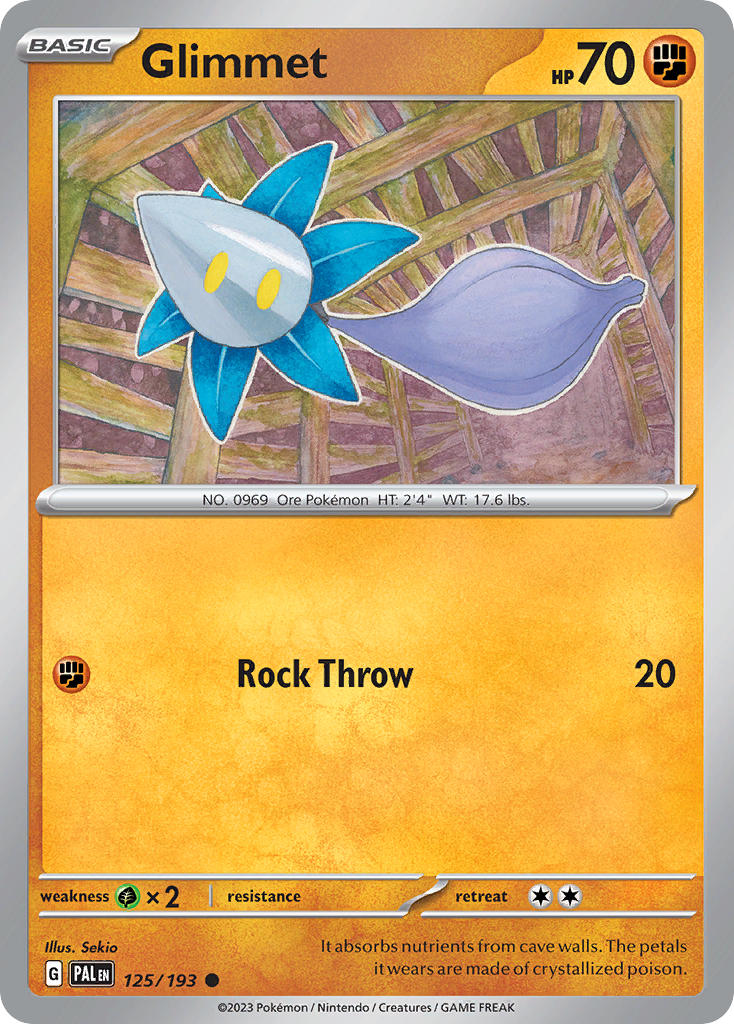 Glimmet 125/193 - POKEMON SCARLET & VIOLET: PALDEA EVOLVED - Pokemon Single Card