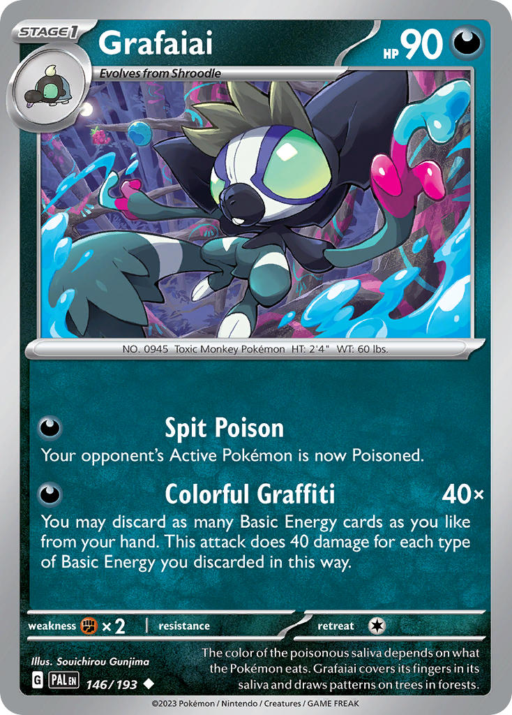 Grafaiai 146/193 - POKEMON SCARLET & VIOLET: PALDEA EVOLVED - Pokemon Single Card