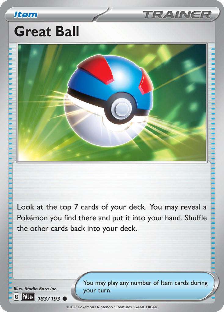 Great Ball 183/193 - POKEMON SCARLET & VIOLET: PALDEA EVOLVED - Pokemon Single Card