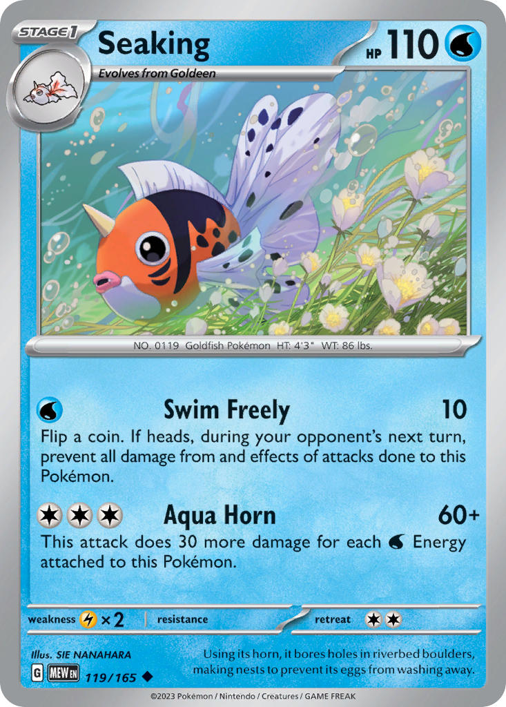 119/165 Seaking - SCARLET AND VIOLET: 151 - Pokemon Single Card