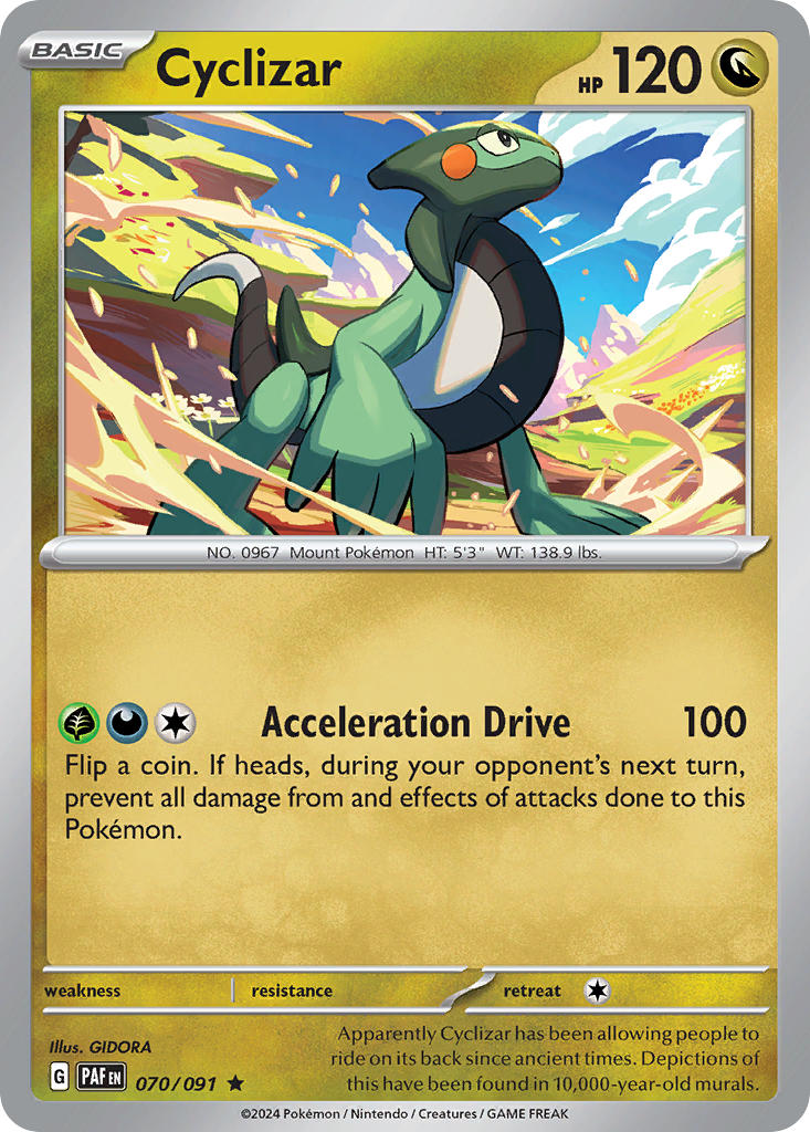 Cyclizar 070/091 - POKEMON SCARLET & VIOLET: PALDEAN FATES - Pokemon Single Card