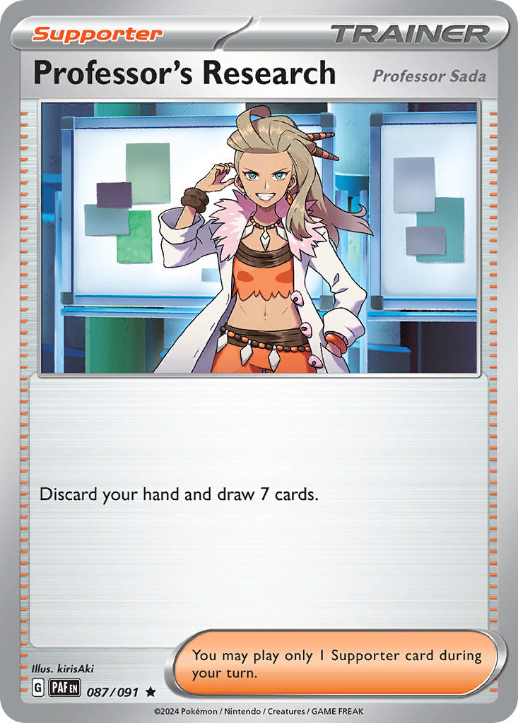 Professor's Research 087/091 - POKEMON SCARLET & VIOLET: PALDEAN FATES - Pokemon Single Card