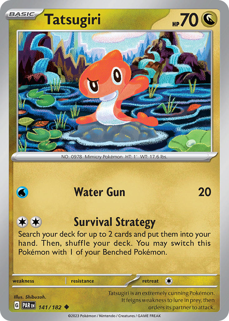 141/182 Tatsugiri - SCARLET AND VIOLET: PARADOX RIFT - Pokemon Single Card