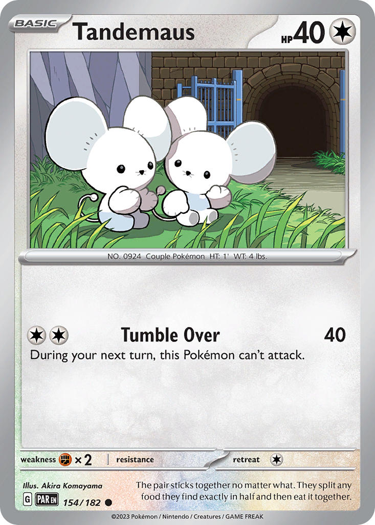 154/182 Tandemaus - SCARLET AND VIOLET: PARADOX RIFT - Pokemon Single Card
