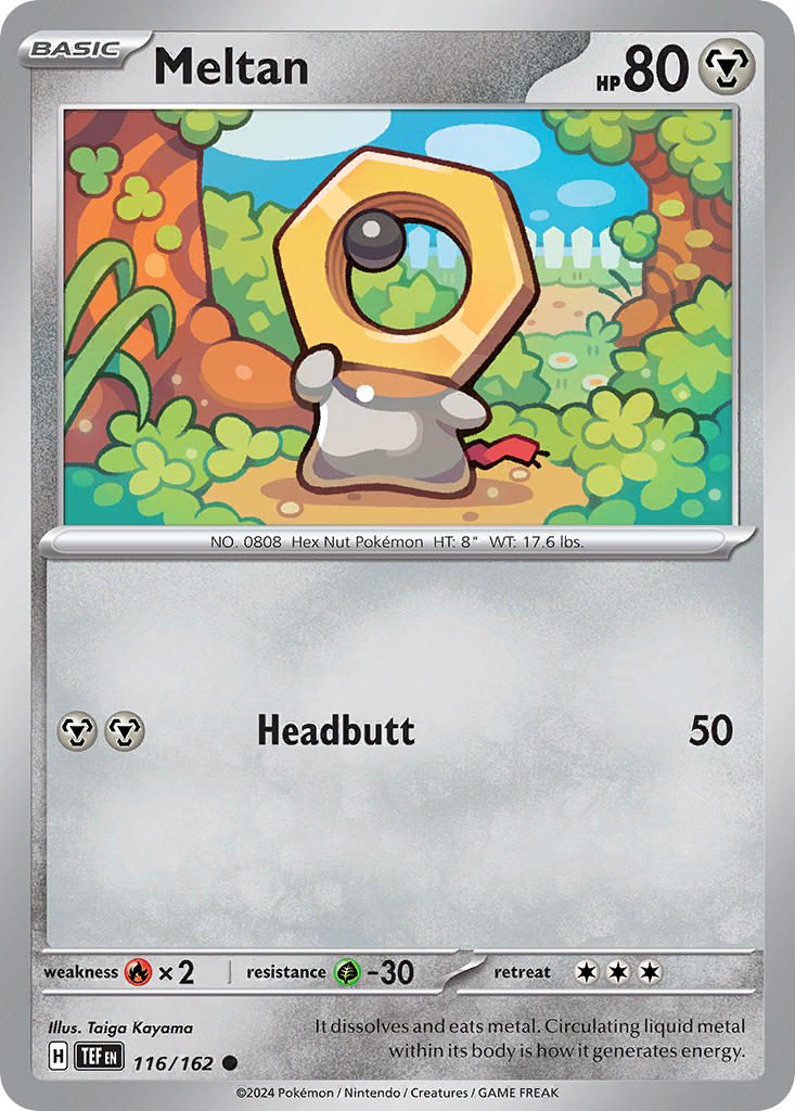 116/162 Meltan - SCARLET AND VIOLET: TEMPORAL FORCES - Pokemon Single Card