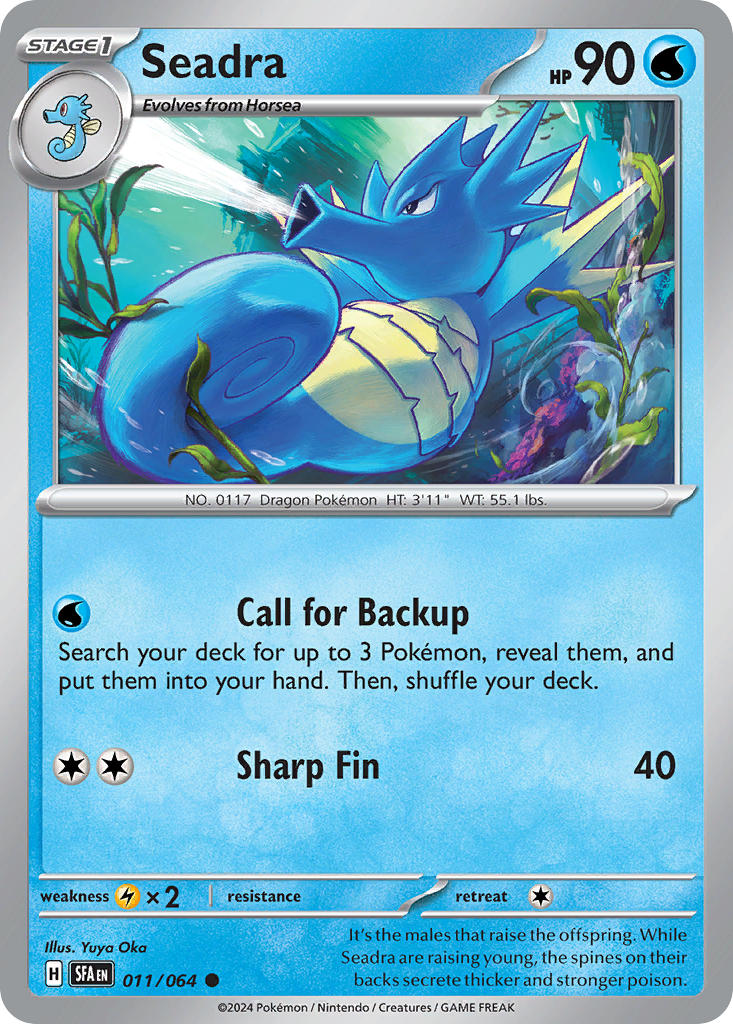 Seadra 011/064 - POKEMON SCARLET & VIOLET: SHROUDED FABLE - Pokemon Single Card