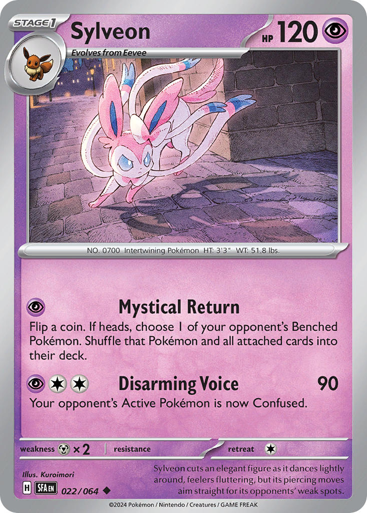Sylveon 022/064 - POKEMON SCARLET & VIOLET: SHROUDED FABLE - Pokemon Single Card