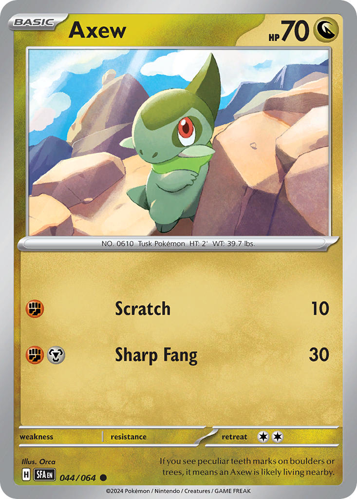 Axew 044/064 - POKEMON SCARLET & VIOLET: SHROUDED FABLE - Pokemon Single Card