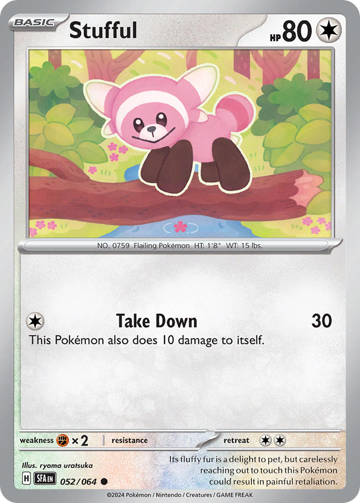 Stufful 052/064 - POKEMON SCARLET & VIOLET: SHROUDED FABLE - Pokemon Single Card