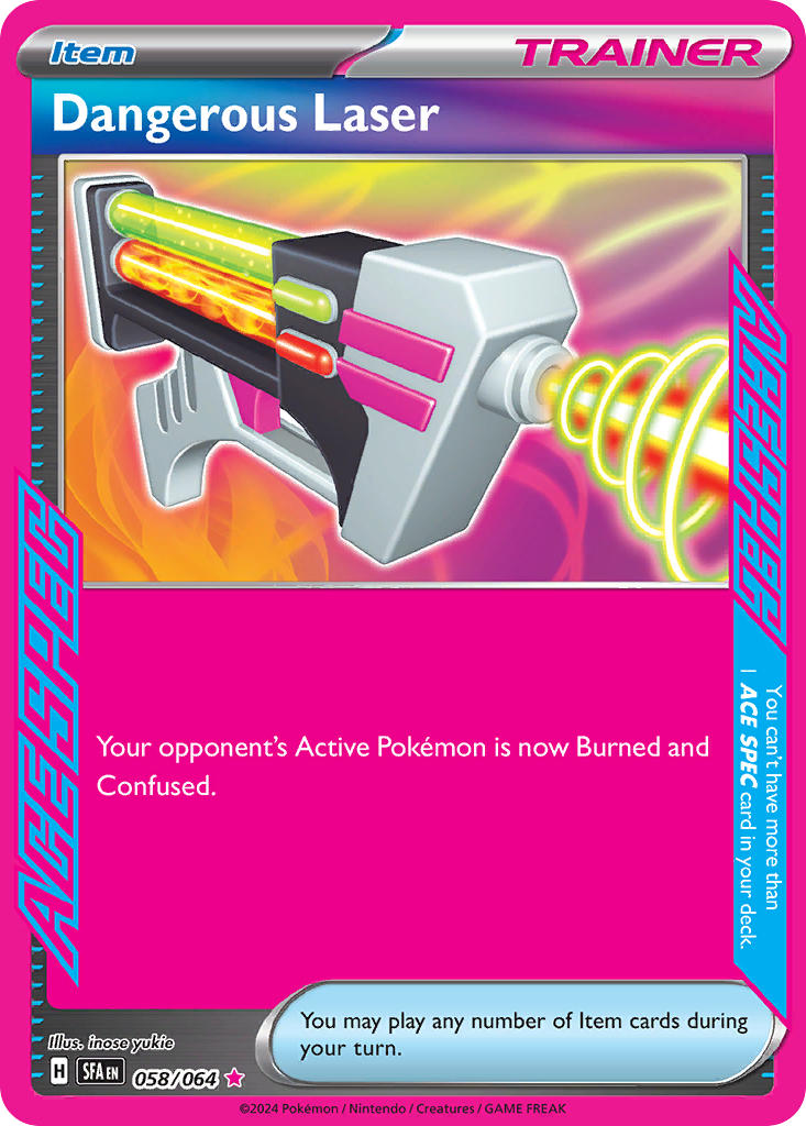 Dangerous Laser 058/064 - POKEMON SCARLET & VIOLET: SHROUDED FABLE - Pokemon Single Card