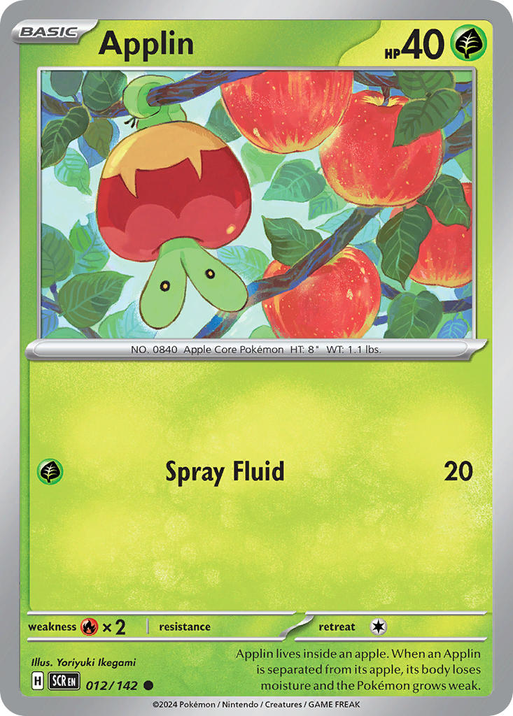 Applin 012/142 - POKEMON SCARLET & VIOLET: STELLAR CROWN - Pokemon Single Card