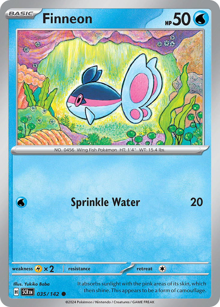 Finneon 035/142 - POKEMON SCARLET & VIOLET: STELLAR CROWN - Pokemon Single Card
