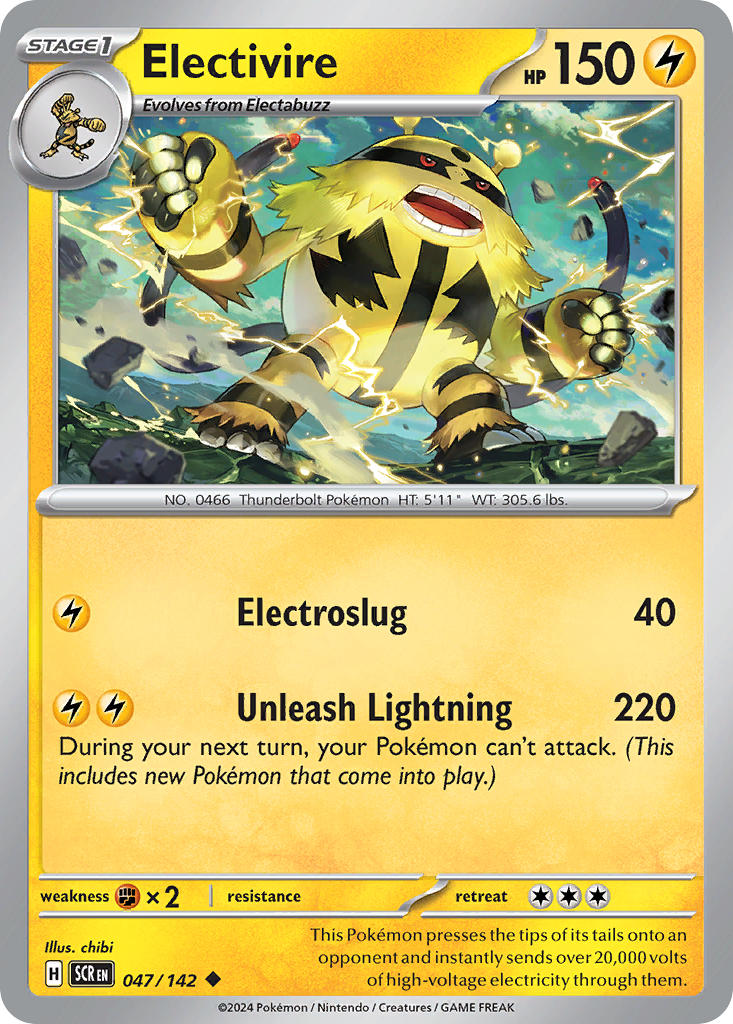 Electivire 047/142 - POKEMON SCARLET & VIOLET: STELLAR CROWN - Pokemon Single Card