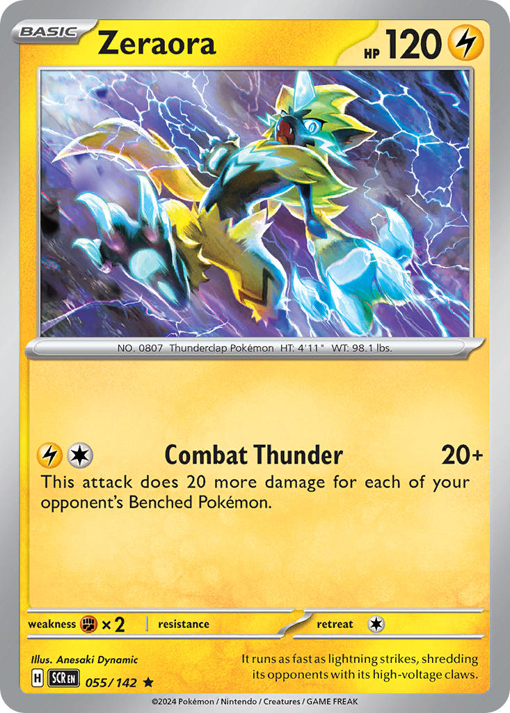 Zeraora 055/142 - POKEMON SCARLET & VIOLET: STELLAR CROWN - Pokemon Single Card