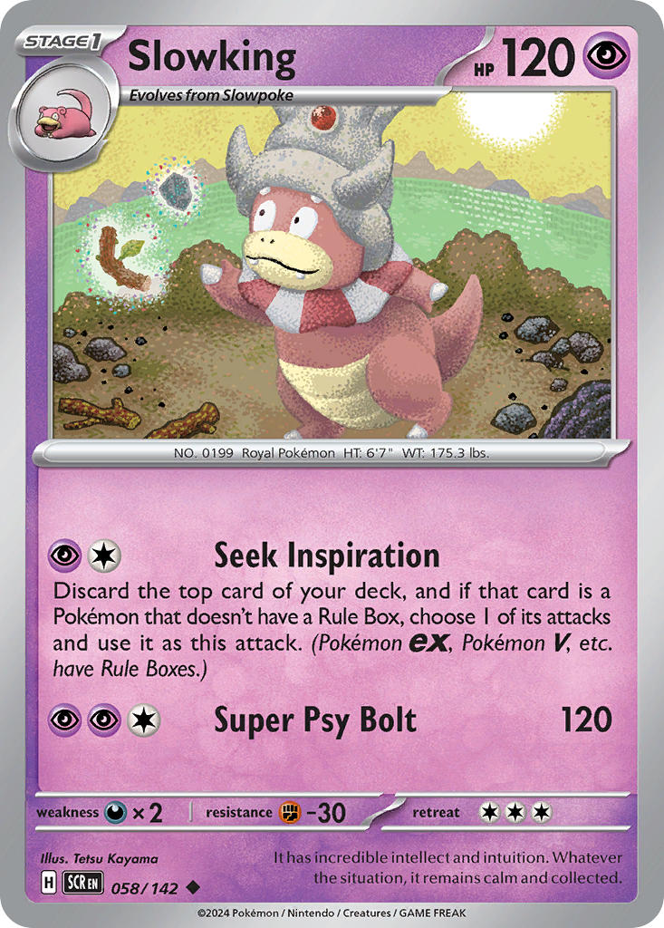 Slowking 058/142 - POKEMON SCARLET & VIOLET: STELLAR CROWN - Pokemon Single Card