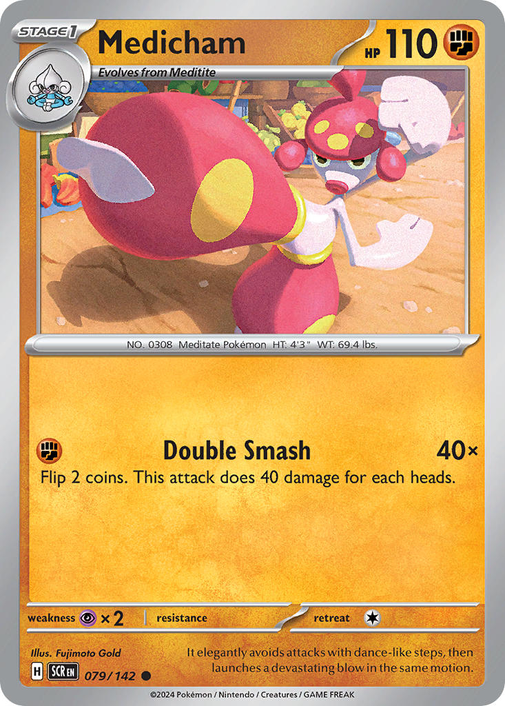 Medicham 079/142 - POKEMON SCARLET & VIOLET: STELLAR CROWN - Pokemon Single Card