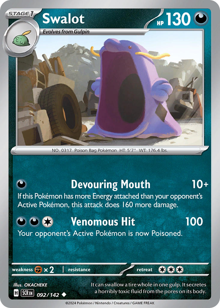 Swalot 092/142 - POKEMON SCARLET & VIOLET: STELLAR CROWN - Pokemon Single Card