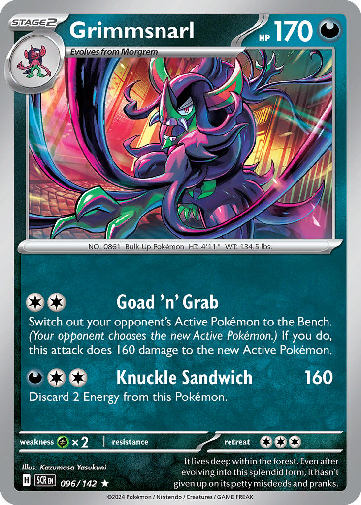 Grimmsnarl 096/142 - POKEMON SCARLET & VIOLET: STELLAR CROWN - Pokemon Single Card
