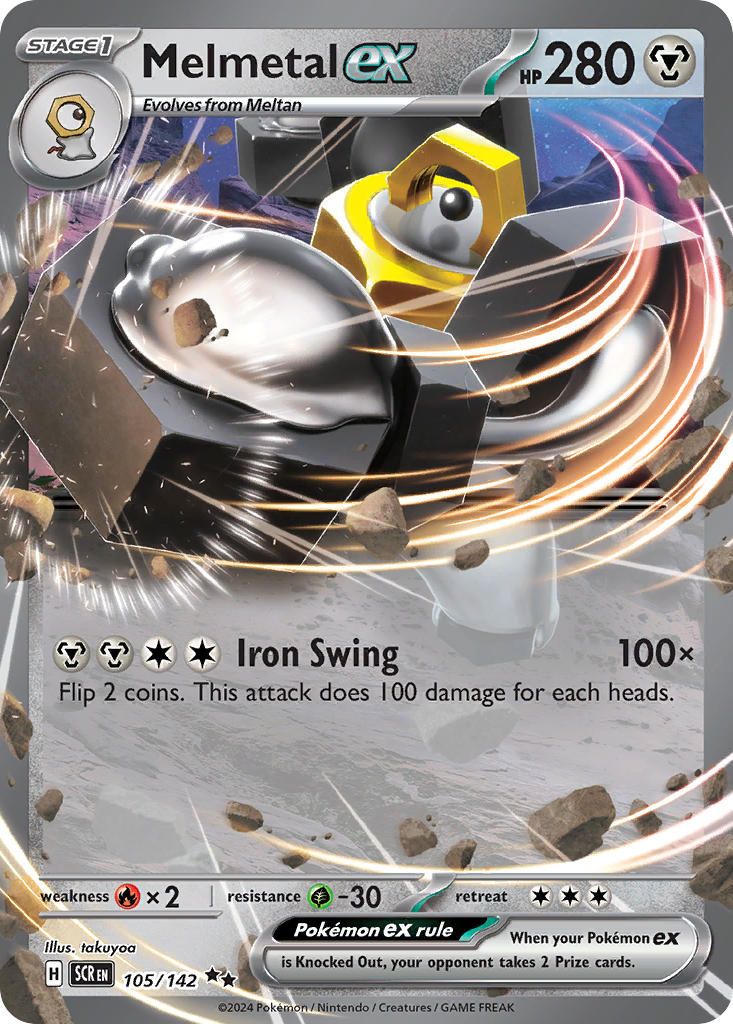 Melmetal ex 105/142 - POKEMON SCARLET & VIOLET: STELLAR CROWN
