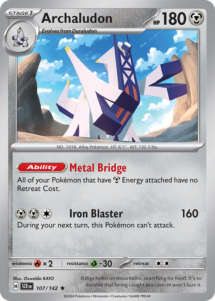 Archaludon 107/142 - POKEMON SCARLET & VIOLET: STELLAR CROWN
