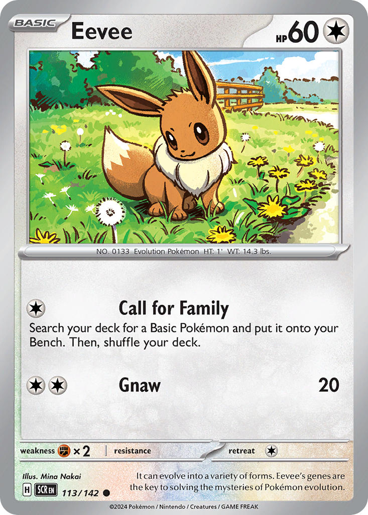 Eevee 113/142 - POKEMON SCARLET & VIOLET: STELLAR CROWN - Pokemon Single Card