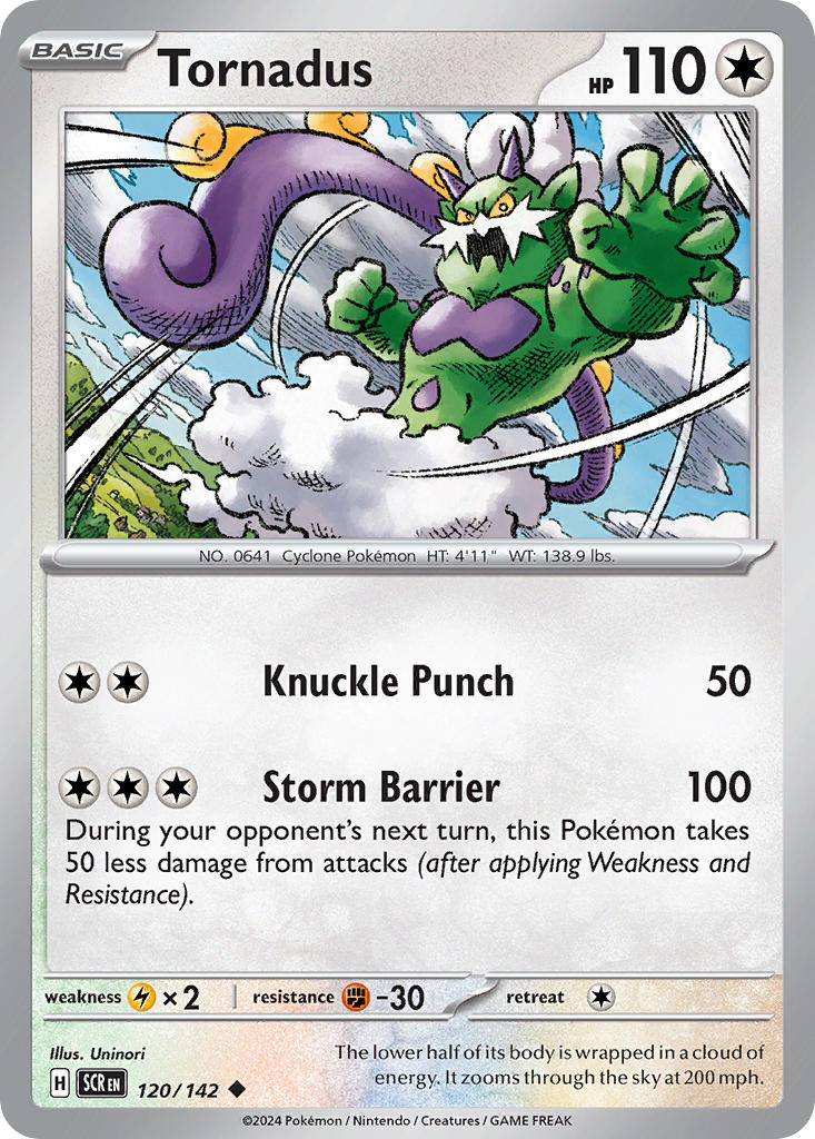 Tornadus 120/142 - POKEMON SCARLET & VIOLET: STELLAR CROWN - Pokemon Single Card