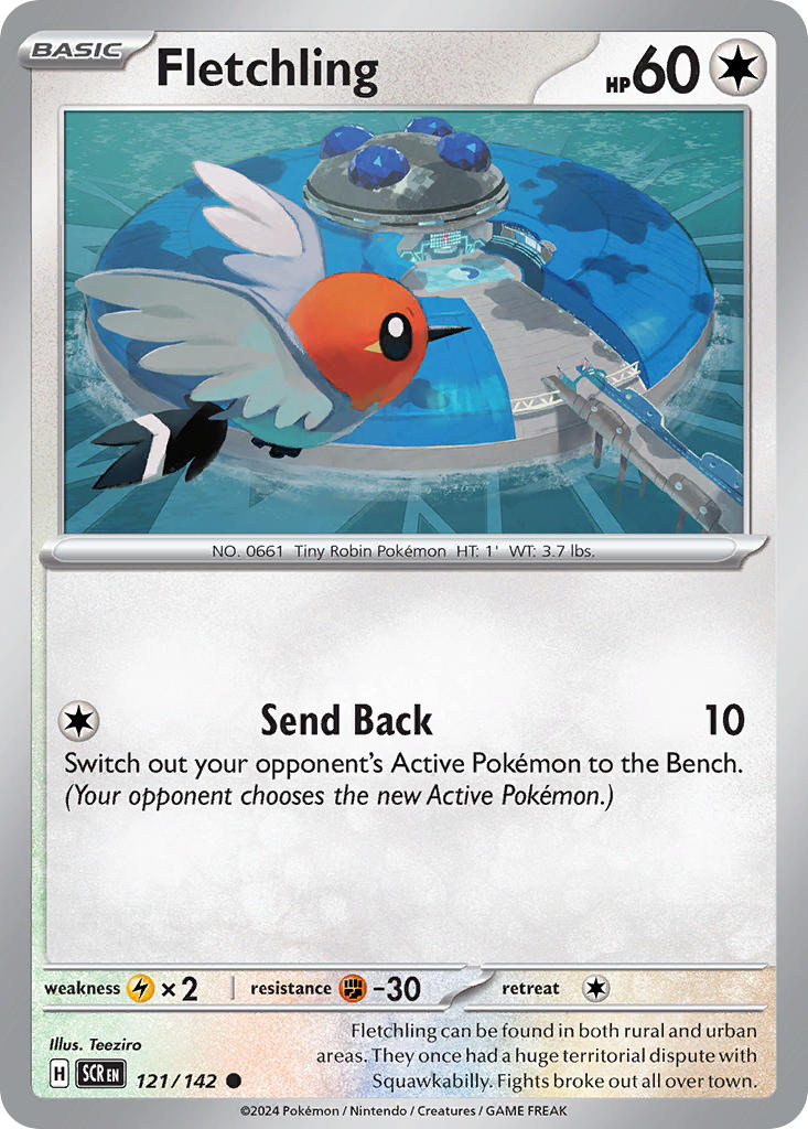 Fletching 121/142 - POKEMON SCARLET & VIOLET: STELLAR CROWN - Pokemon Single Card