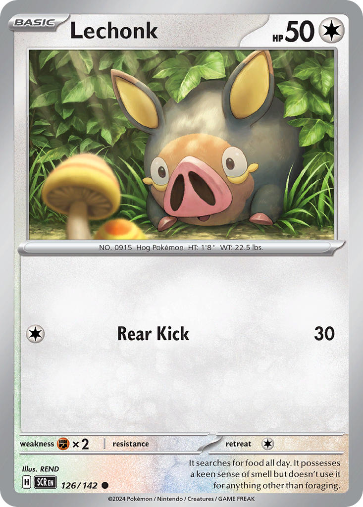 Lechonk 126/142 - POKEMON SCARLET & VIOLET: STELLAR CROWN - Pokemon Single Card