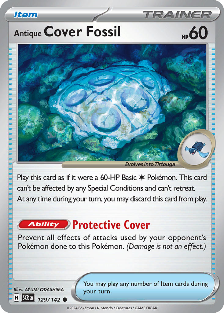 Antique Cover Fossil 129/142 - POKEMON SCARLET & VIOLET: STELLAR CROWN - Pokemon Single Card