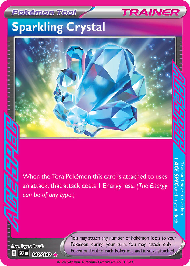 Sparkling Crystal 142/142 - POKEMON SCARLET & VIOLET: STELLAR CROWN - Pokemon Single Card