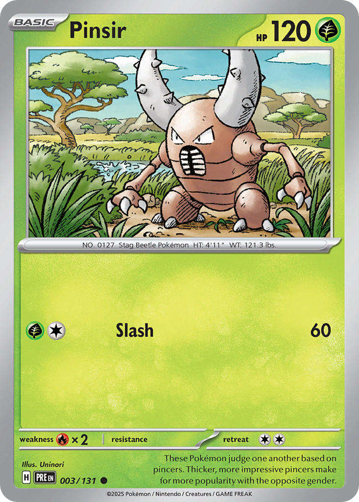 003/131 Pinsir - SCARLET & VIOLET: PRISMATIC EVOLUTIONS - Pokemon Single Card