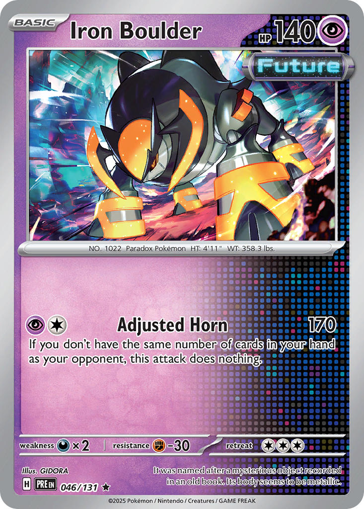 046/131 Iron Boulder - SCARLET & VIOLET: PRISMATIC EVOLUTIONS - Pokemon Single Card