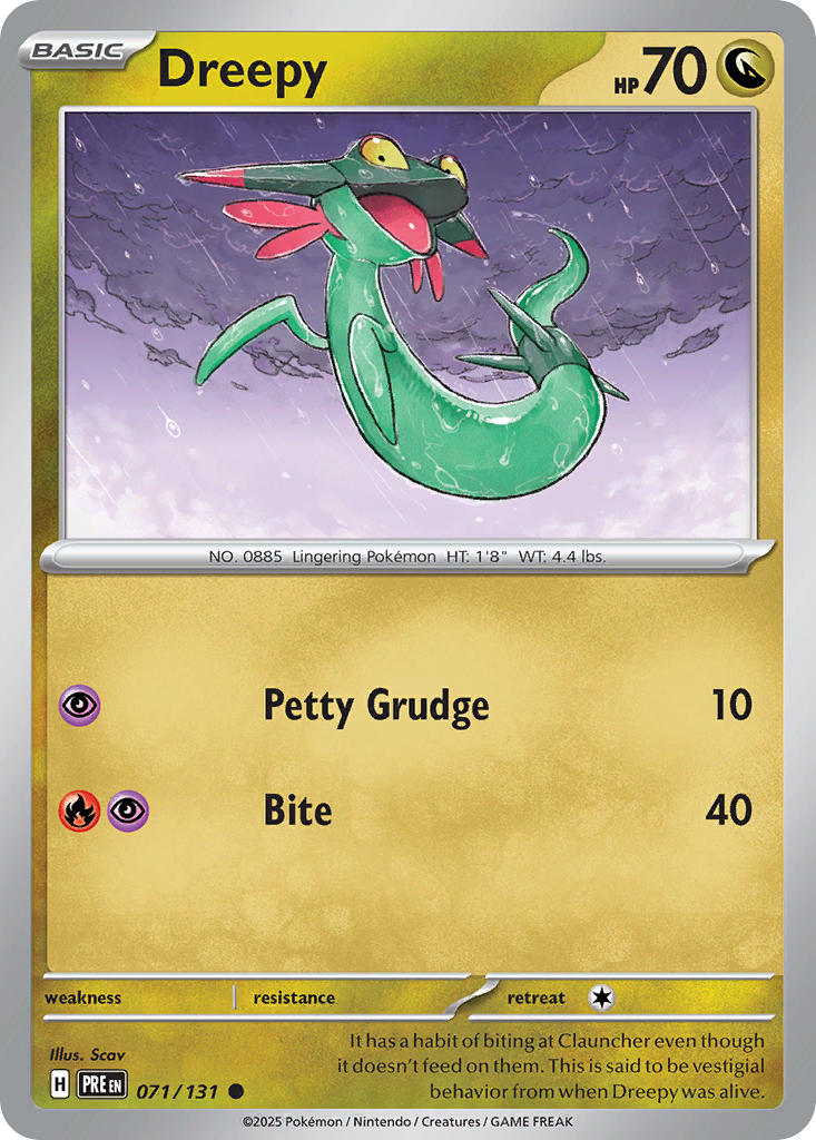 071/131 Dreepy - SCARLET & VIOLET: PRISMATIC EVOLUTIONS - Pokemon Single Card