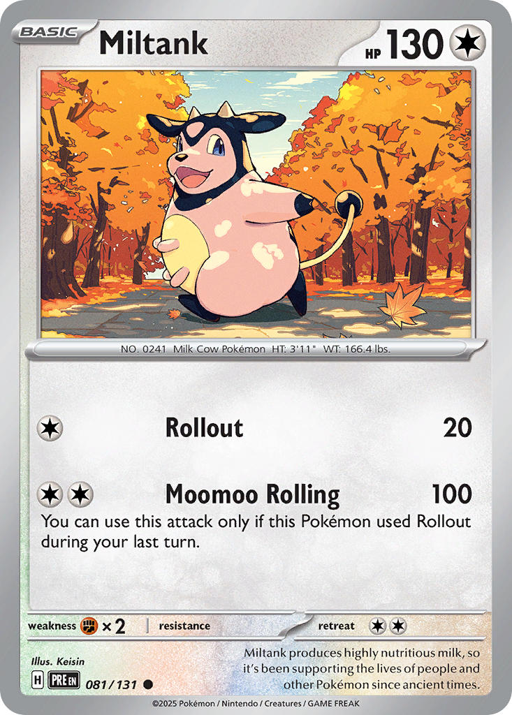081/131 Miltank - SCARLET & VIOLET: PRISMATIC EVOLUTIONS - Pokemon Single Card