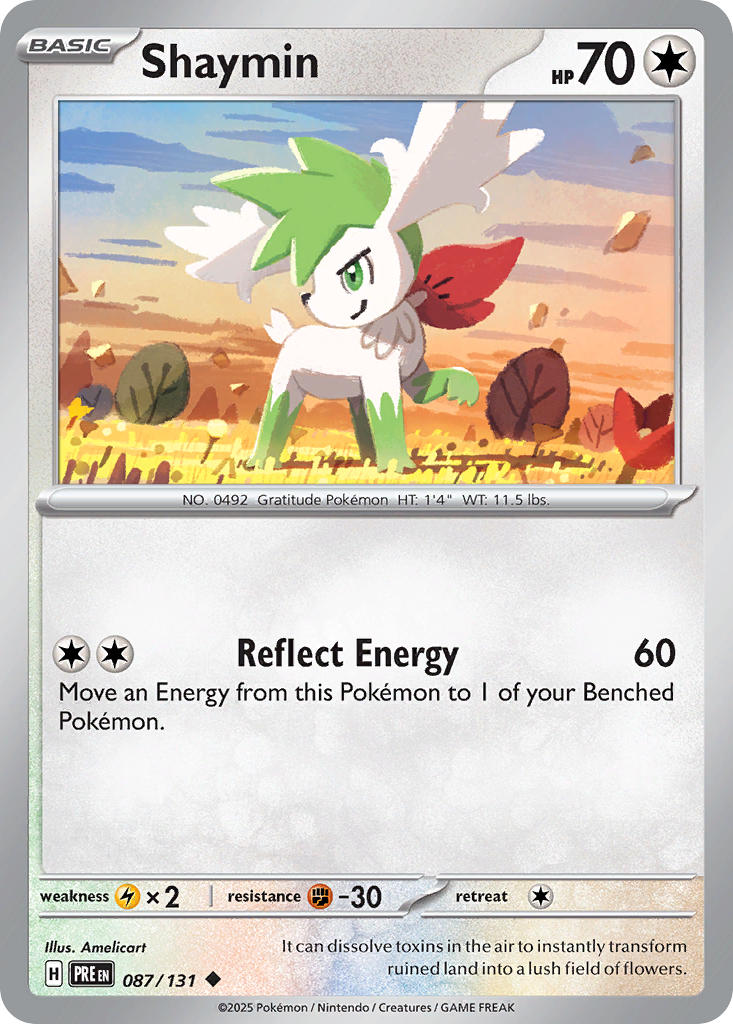 087/131 Shaymin - SCARLET & VIOLET: PRISMATIC EVOLUTIONS - Pokemon Single Card