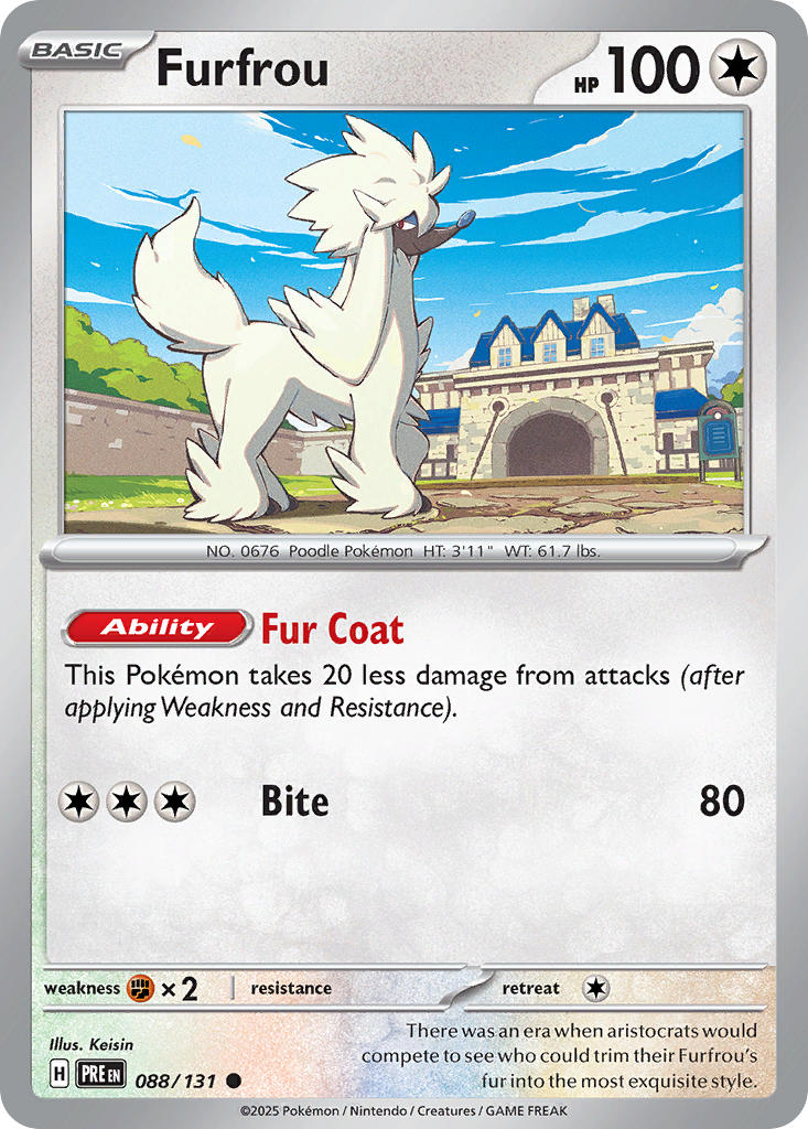 088/131 Furfrou - SCARLET & VIOLET: PRISMATIC EVOLUTIONS - Pokemon Single Card