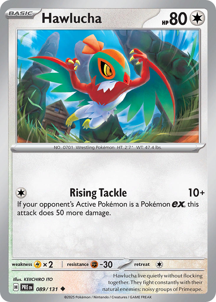 089/131 Hawlucha - SCARLET & VIOLET: PRISMATIC EVOLUTIONS - Pokemon Single Card