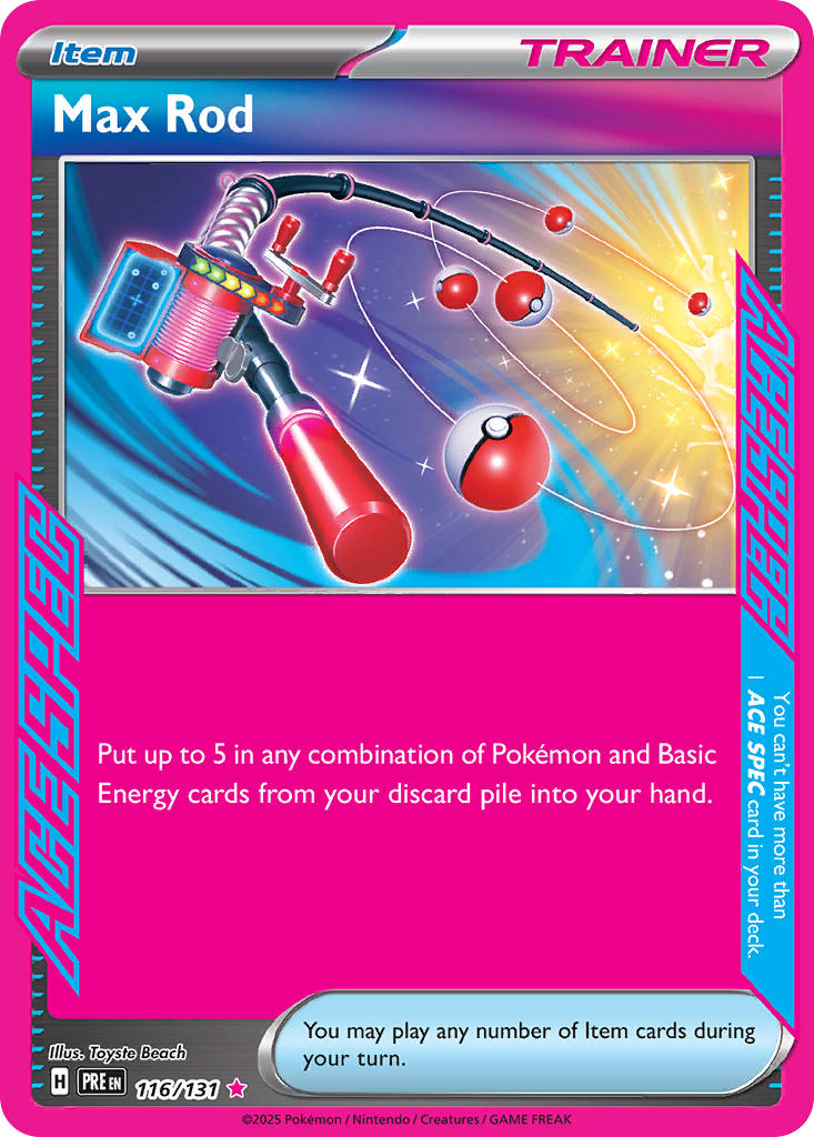 116/131 Max Rod - SCARLET & VIOLET: PRISMATIC EVOLUTIONS - Pokemon Single Card