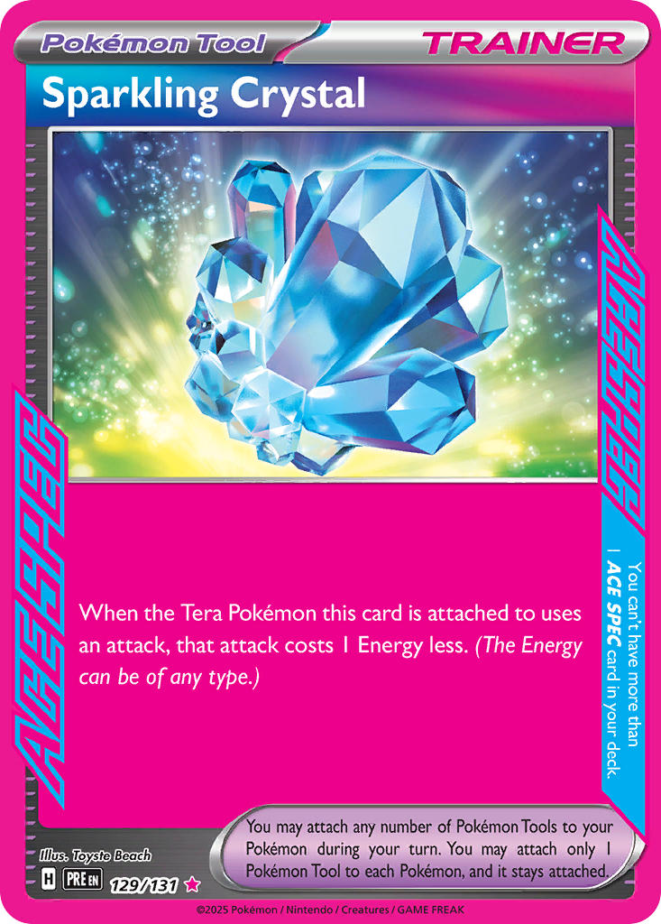 129/131 Sparkling Crystal - SCARLET & VIOLET: PRISMATIC EVOLUTIONS - Pokemon Single Card