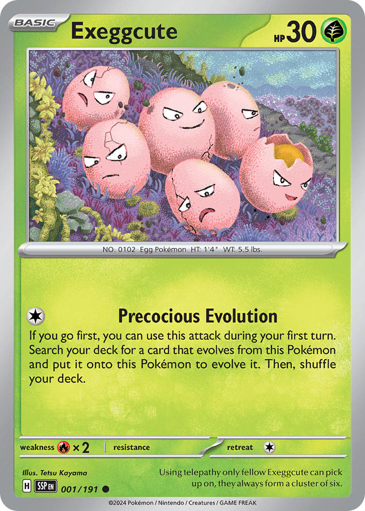 Exeggcute 001/191 - POKEMON SCARLET & VIOLET: SURGING SPARKS