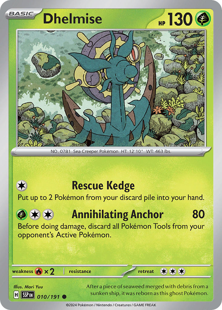 Dhelmise 010/191 - POKEMON SCARLET & VIOLET: SURGING SPARKS - Pokemon Single Card