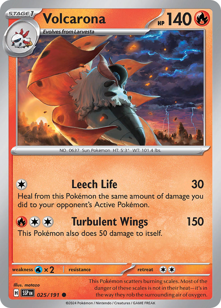 Volcarona 025/191 - POKEMON SCARLET & VIOLET: SURGING SPARKS
